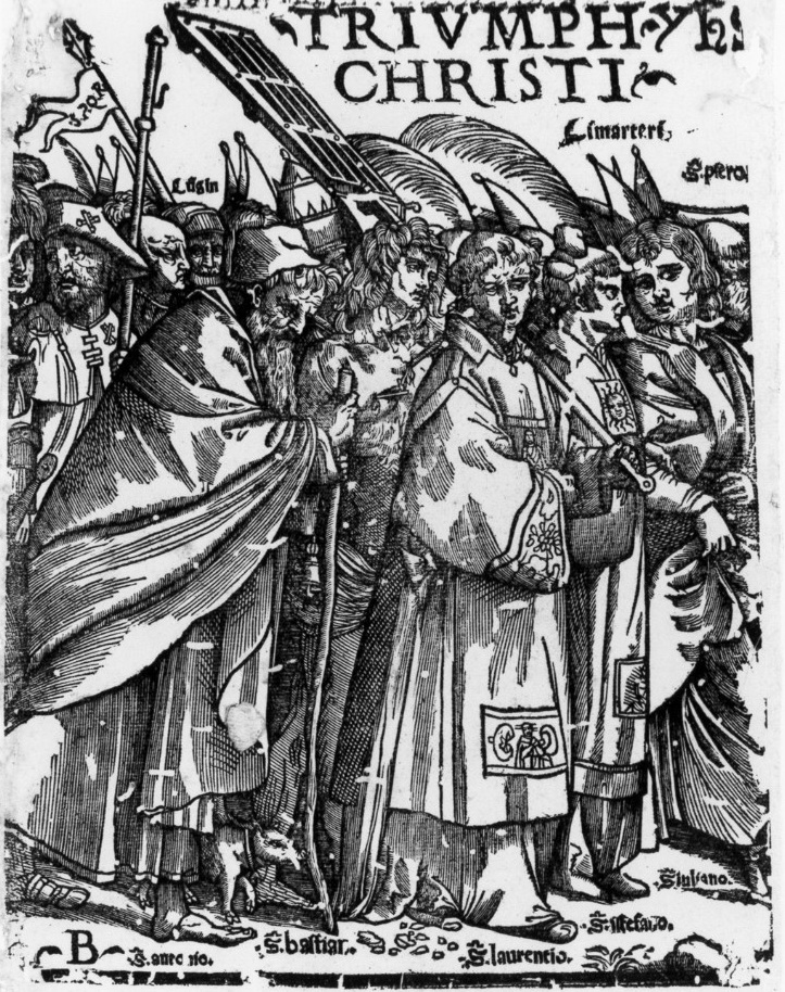 Trionfo di Gesù Cristo con i santi Lorenzo, Stefano, Giuliano di Anazarbo, Pietro